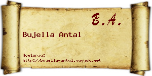 Bujella Antal névjegykártya